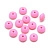Бусина силиконовая, 12х7мм, диск, розовый, 10 шт.