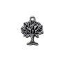 <p>Односторонняя металлическая подвеска в форме деревца, напоминает плодовое дерево. Базовый материал - бижутерный металлический сплав на основе цинка, сверху серебристое покрытие с чернением. Оттенок может отличаться от фотографии и в разных поставках. Цена за 1 шт.</p>