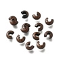 <p>Покрывные кримпы (маскировочные бусины, обжимные бусины) для маскировки узлов или обычных кримпов. После зажатия кримп превращается в бусину-рондель размером 4*3 мм. Медного цвета. Оттенок может отличаться от фотографии и в разных поставках. Цена за 2 грамма (около 21 шт., фасуются без проверки на дефекты).</p>