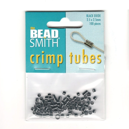 Кримпы, 2.5х2.5мм, Bead Smith, трубочки, базовый материал - латунь, вороненая сталь, 100 шт. Кримпы, 2.5х2.5мм, Bead Smith, трубочки, базовый материал - латунь, вороненая сталь, 100 шт.