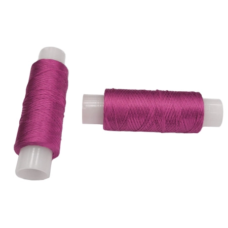 Нить шелковая, Моснитки 33С, цвет №031 (цвет ярко-розовый), катушка 100 метров