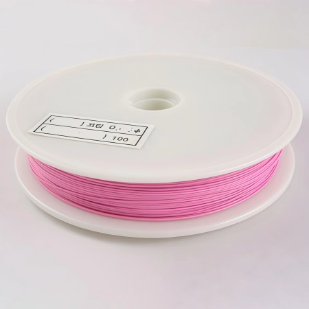 <p>Ювелирный тросик (ланка) розового цвета. Сталь с пластиковым непрозрачным покрытием. Толщина может отличаться от указанной на плюс-минус 0,05 мм. Оттенок может отличаться от фотографии и в разных поставках. Цена за катушку около 50 метров. Тросик на катушке может состоять из нескольких частей.</p>