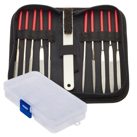 Инструмент, набор надфилей (напильников) в пенале