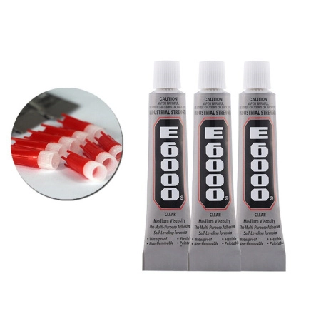 Клей универсальный, E6000 (Китай), прозрачный, 5 мл (0.18 fl. oz.), 1 шт.