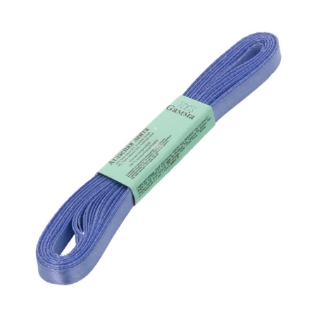 Лента атласная, Gaммa, 6мм, фиолетовая №082, моток, 5 метров