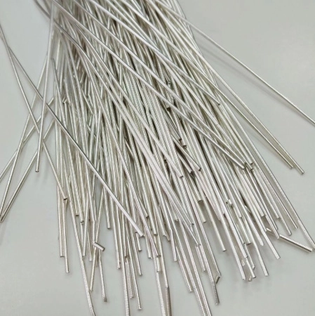 Канитель, 1.1мм, medium, посеребренная, 25-35 см, 1 шт. Канитель, 1.1мм, medium, посеребренная, 25-35 см, 1 шт.