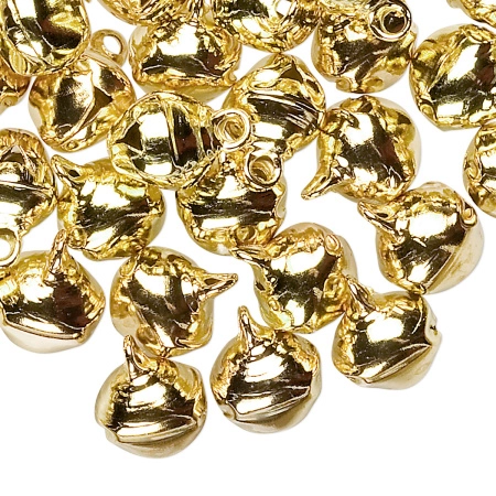 Подвеска, 12х10мм, бубенчик большой, базовый материал - сталь, золотистого цвета, 20 шт. Подвеска, 12х10мм, бубенчик большой, базовый материал - сталь, золотистого цвета, 20 шт.