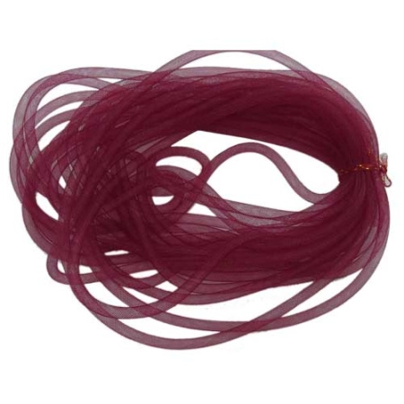 Бижутерная сетка-рукав, 15мм, вишневая, 5 метров <p>
Бижутерная сетка-рукав, сплетена из пластиковых нитей вишневого цвета. Толщина может отличаться от заявленной на +-1.5 мм. Растягивается. Сетку можно наполнить бисером или бусинами, надеть на неё сверху бусины или подвески с не очень маленьким отверстием, завязать в нужном месте узелком. По возможности, продается цельным куском, однако, может поставляться несколькими отрезами. Цена за 5 метров.
</p>