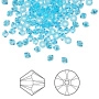 <p>Кристалл Swarovski, голубой (aquamarine), биконус (Xilion bicone (5328)). Оттенок может отличаться от фотографии. Цена за 10 шт.</p>