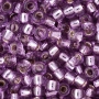 <p>Японский бисер TOHO Round (круглый Тохо), размер 8/0 (3 мм). Прозрачный сиреневый бисер с серебристой сердцевиной (Silver-Lined Lt Grape). Оттенок может отличаться от фотографии. Цена за 10 грамм (около 430 бисеринок).</p>