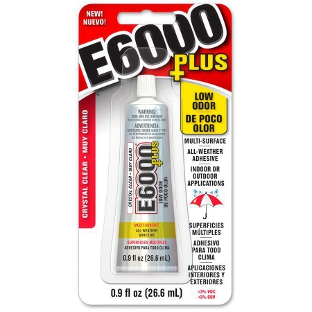 Клей универсальный, E6000 PLUS (США), прозрачный, 26.6 мл (0.9 fl. oz.), 1 шт.