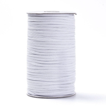 <p>
Качественная эластичная белая резинка, плоская. Также называется бельевая резинка, эластичная лента. Ширина около 4 мм, толщина около 0.8-0.9 мм. Намотка может состоять из нескольких частей. Цена за катушку около 180 метров. Оттенок может отличаться от фото.
</p><p>ВНИМАНИЕ: данный товар продаётся только по предоплате.</p>