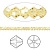 Бусина Swarovski, 3мм, Биконус (#5328), желтый (цвет 226), 10 шт.