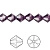Бусина Swarovski, 8мм, Биконус (#5328), аметист (цвет 204), 1 шт.