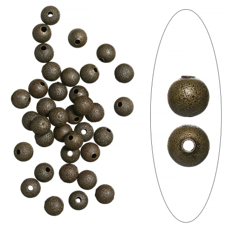 <p>
Латунная бусина с бронзовым покрытием, выполнена в стиле "соляной техники". У бусин с одной стороны заметен шов, преимущественно у отверстий. Оттенок может отличаться от фотографии. Диаметр отверстия - 1 мм. Цена за упаковку 5 грамм (около 25 бусин).
</p>