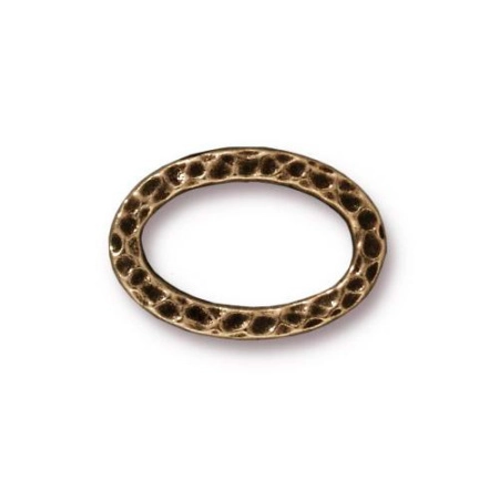 Коннектор, 18х13мм, TierraCast, узорный овал, базовый материал - оловянный сплав, бронзовый, 2 шт. Коннектор, 18х13мм, TierraCast, узорный овал, базовый материал - оловянный сплав, бронзовый, 2 шт.