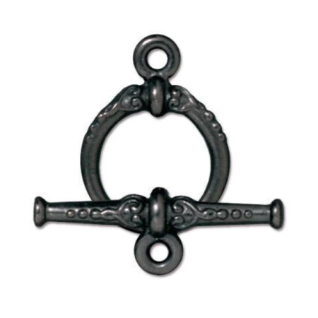 Застежка, 20х15мм, TierraCast, тогл, Наследие, базовый материал - оловянный сплав, вороненая сталь, 1 шт. Застежка, 20х15мм, TierraCast, тогл, Наследие, базовый материал - оловянный сплав, вороненая сталь, 1 шт.