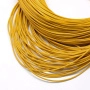 <p>Шнур из натуральной спрессованной кожи, окрашенный в желтый цвет. Прокрас неравномерный, может проглядывать тёмная основа. Оттенок может отличаться от фотографии и в разных поставках. Сечение шнура может быть не совсем круглым. Толщина шнура может немного отличаться от заявленной. По возможности, продается цельным куском, однако, может поставляться несколькими отрезами. Цена за 2 метра.  </p>
