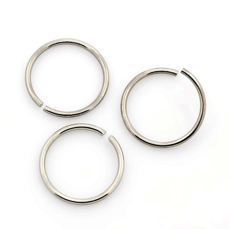 Соединительное колечко, 16мм (толщина 1.2мм, внутренний размер 13.6мм), базовый материал - нержавеющая сталь, без покрытия, 10 грамм