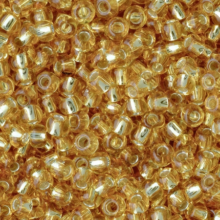 Бисер TOHO круглый, размер 11/0, цвет #22B (Внутреннее серебрение, средний топаз), 10 грамм
