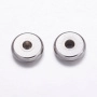 <p>Гладкая бусина - шайба. Не темнеющая фурнитура для бижутерии из нержавеющей стали марки 304 (используется в пищевой и медицинской промышленности, не темнеет, не облезает). Оттенок может отличаться от фотографии и в разных поставках. Отверстие - около 1.5 мм. Цена за 10 грамм (около 15 бусин, фасуются без проверки на дефекты).</p>