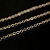 Цепочка отрезная (без замка), 2х1.8мм, Корея, базовый материал - латунь, матовая позолоченная, 1 метр