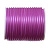 Шнур резиновый полый, около 4мм, фиолетовый, полупрозрачный, 5 метров