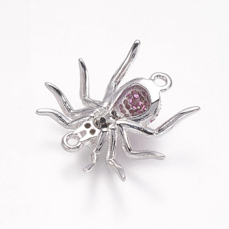 <p>Фурнитура для бижутерии Милано класса люкс (MILANO LUX). Качественный компонент для бижутерии - односторонний коннектор в виде паучка. Отлично подходит для серег, а также браслетов и колье. Инкрустация фианитами. Оттенок может отличаться от фотографии и в разных поставках. Цена за 1 шт.</p>