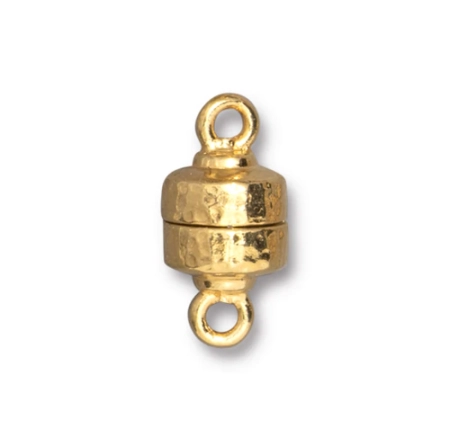 Застежка, 18х9мм, TierraCast, магнитная, Узорная, базовый материал - оловянный сплав, позолоченная, 1 шт.