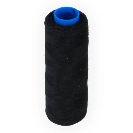 Нить полиэстеровая, Gamma, толщина 40/2, цвет чёрный, катушка, 183 метра