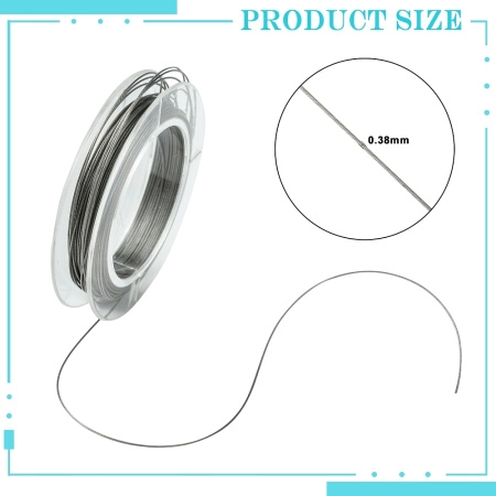 <p>
Бюджетный ювелирный тросик (ланка). Цвет стальной. Толщина может отличаться от указанной на плюс-минус 0,05 мм. Тросик в катушке может состоять из нескольких кусков. Цвет серый с коричневатым отливом. Оттенок может отличаться от фотографии и в разных поставках. Цена за 2 катушки около 9-10 метров. 
</p>