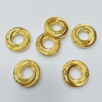 Рамка для бусин, 14.5х3мм, спиральная с пупырышками, базовый материал - цинковый сплав, золотистого цвета, 25 грамм