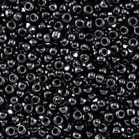 Бисер TOHO круглый, размер 8/0, цвет #49 (Непрозрачный, черный), 10 грамм