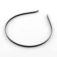 Основа для ободка для волос, 119х4 - 125х5мм, базовый материал - железо, черного цвета, 1 шт.