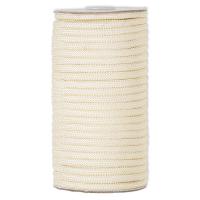 Шнур плетеный с сердечником, около 5мм, нейлоновый, айвори, 1 метр