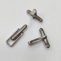 Основы для запонок, 17.5х16мм, с платформой 5х2.5мм, базовый материал - нержавеющая сталь, без покрытия, пара