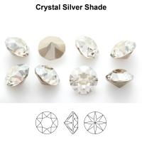 Ювелирный кристалл Swarovski, Шатон (#1088), pp32 (4мм), кристально-прозрачный/серебристо-серый, с фольгой, 20 шт.