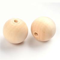 Бусина деревянная, 30х29мм, натуральная (без покрытия), 5 шт.