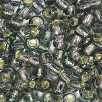 Бисер TOHO круглый, размер 8/0, цвет #29 (Внутреннее серебрение, черный бриллиант), 10 грамм