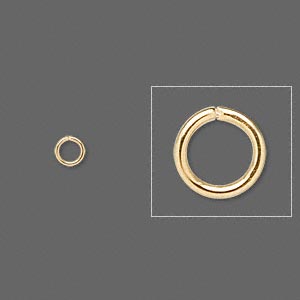 <p>Позолоченное соединительное колечко. Покрытие: золото 18К (карат). Оттенок может отличаться от фотографии и в разных поставках. Диаметр 4 мм. Толщина 20 gauge. Цена за 50 шт.</p>