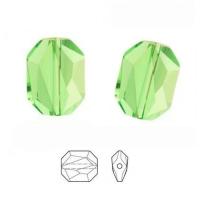 Бусина Swarovski, 12х10х5мм, прямоугольник Graphic (#5520), тёмный хризолит (цвет 214), 1 шт.