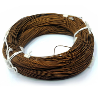 Канитель, 1.2мм, Индия, жёсткая, гладкая, цвет медно-коричневый, 10 грамм