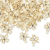 Подвеска, 11х10мм, лист клевера, базовый материал - латунь, позолоченный, 10 шт.