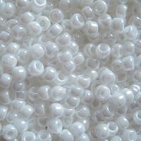 Бисер TOHO круглый, размер 8/0, цвет #121 (Непрозрачный глянцевый, белый), 10 грамм