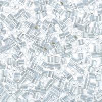 Бисер TOHO Hexagon, размер 11/0, цвет #21F (Внутреннее серебрение, матовый, хрусталь), 10 грамм