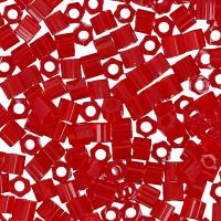 Бисер TOHO Hexagon, размер 11/0, цвет #5C (Прозрачный, рубин), 10 грамм