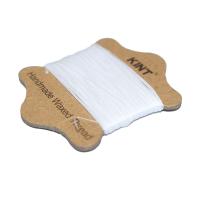 Нить нейлоновая вощёная, 0.65мм, белая, моток, 20 метров