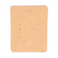 Карточка для демонстрации украшений, 67х50мм, лаконичная, коричневый картон, 50 шт.