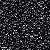 Бисер TOHO круглый, размер 15/0, цвет #49 (Непрозрачный, черный), 10 грамм