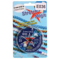 <p>Качественная эластичная нить Stretch Magic (резинка) для браслетов (спандекс) бело-прозрачного цвета из силикона. Оттенок может отличаться от фотографии и в разных поставках. Цена указана за катушку (10 метров). Продается в блистере, на обратной стороне - инструкция по завязыванию узелка.</p>